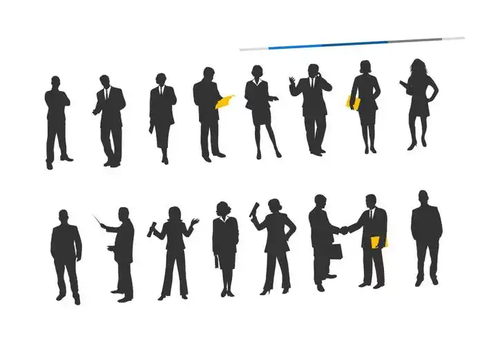 商务职场人物剪影ppt素材.pptx-原创力文档