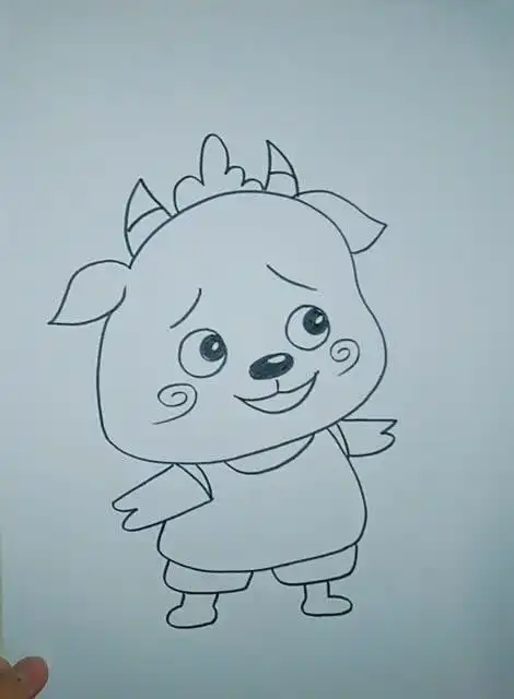 好可爱的小羚羊,简单易学的简笔画,3-6岁宝贝可以学