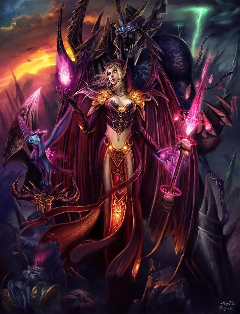 精美制作后的性感血精灵们