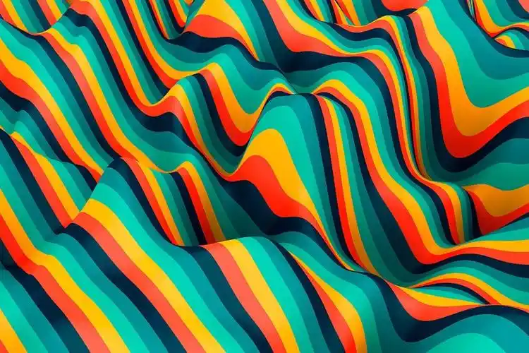 多彩色条纹波背景multi colored striped waves backgrounds