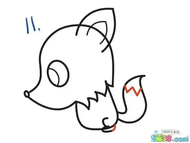 狐狸怎么画 卡通简笔画狐狸的画法有关简笔画狐狸的简单画法的内容就