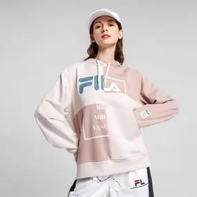 fila 斐乐mihara联名款女装百搭舒适柔软针织连帽卫衣f11w143201f