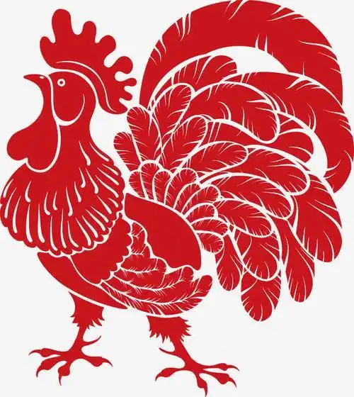 剪纸窗花大公鸡 手工剪纸图片大全简单-蒲城教育文学网