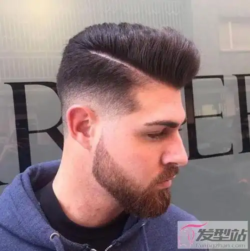 男士渐变背头发型图片大全_发型图片