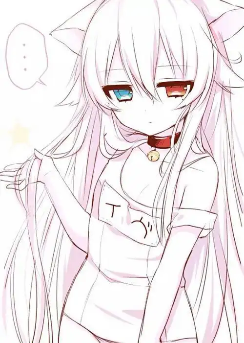 手绘卡通二次元简笔画