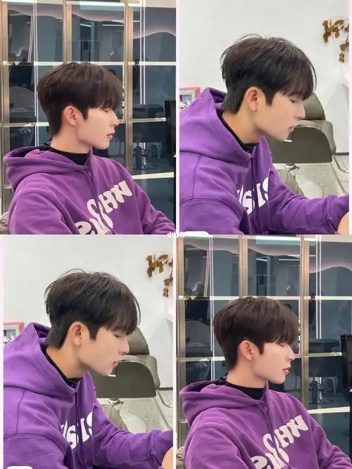 男生气垫微分发型6.5cm即可男生碎盖发型