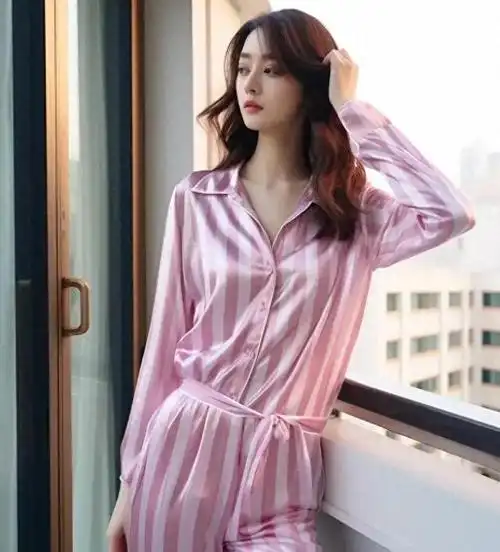 ai绘画|不同国家模特阳台睡衣秀