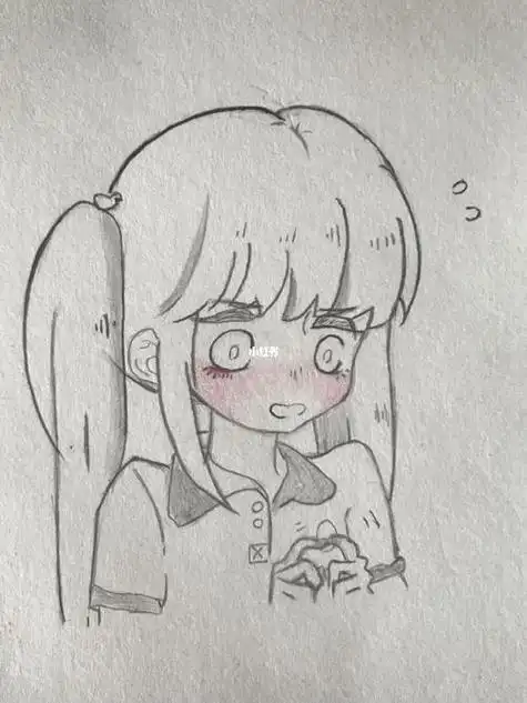 害羞的女孩简笔画怎么画9张超可爱的小女孩简笔画害羞的女孩简笔画