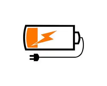 低能量矢量电池低充电功率电池说明, 电符号能量符号照片