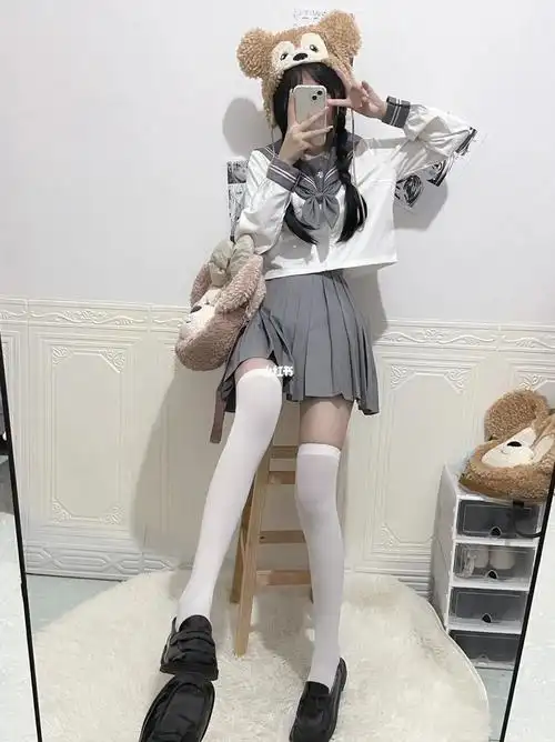 水手服过膝袜