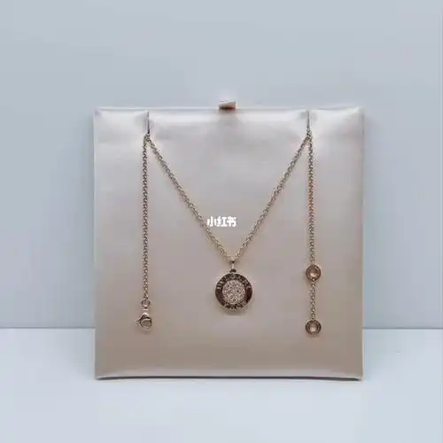 bvlgari宝格丽双面圆饼项链钻石黑玛瑙