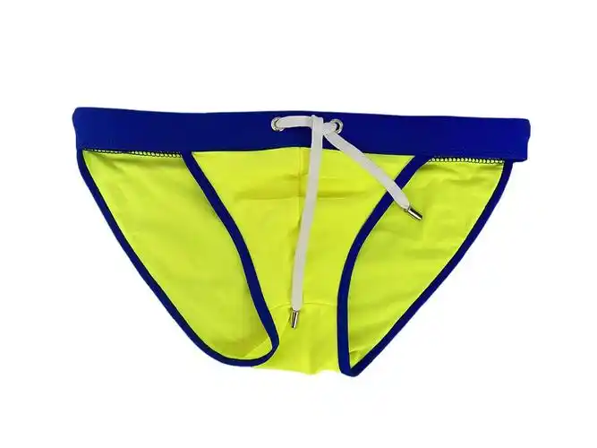 jessborn潮男性感高叉三角裤男士低腰欧美骚气游泳裤全包臀比基尼