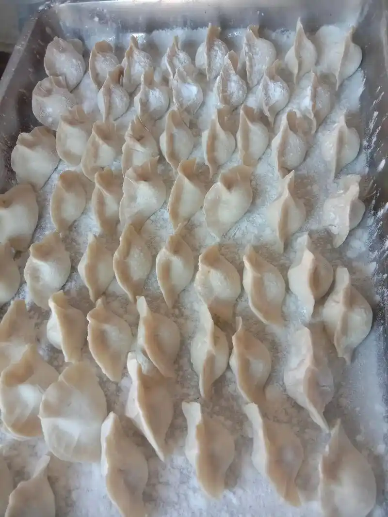 刚包好的手工水饺有要的联系 - 抖音