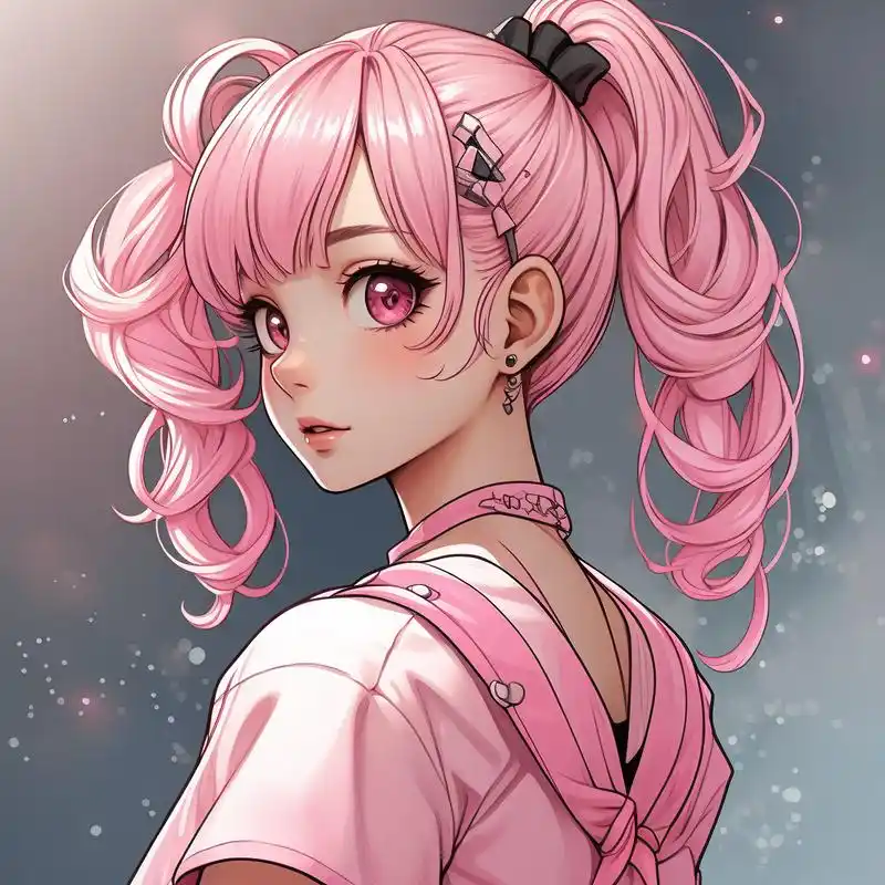 粉色系动漫头像,少女心爆棚91