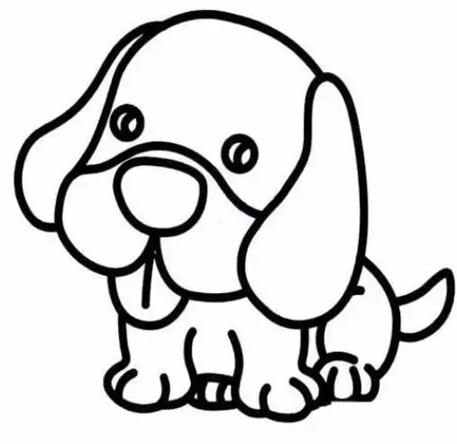 小狗简笔画简单又好看图片-528时尚网