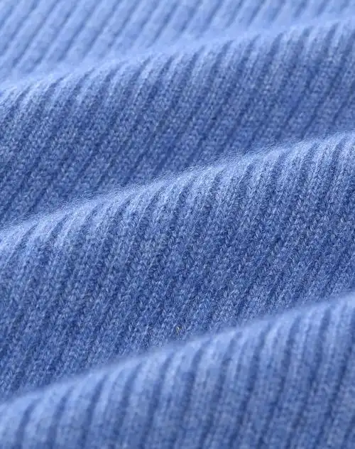 浅灰蓝色毛衣羊毛针织连衣裙