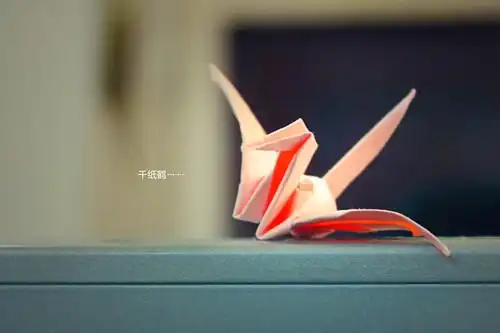 千纸鹤唯美意境图等待的千纸鹤