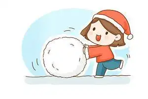 民间游戏滚铁环简笔画小熊和小兔子滚雪球的简笔画步骤教程小女孩简笔