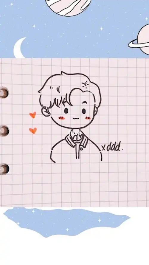 邓伦简笔画怎么画一步一步的画