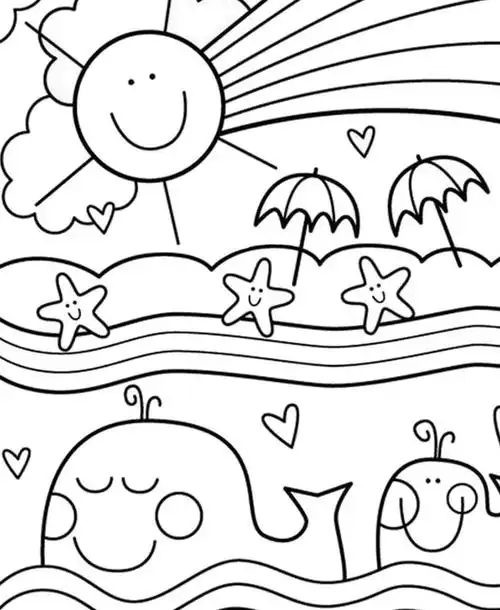 海浪图片卡通海浪图片手绘简笔画