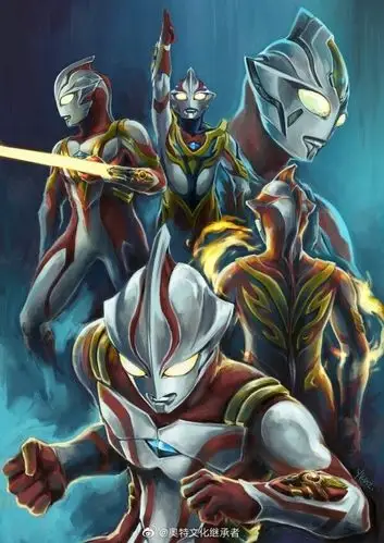 奥特曼系列艺术画&同人画欣赏# 梦比优斯奥.