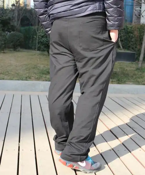 高腰深档加肥加大爸爸爷爷裤子夏季中老年男裤休闲裤