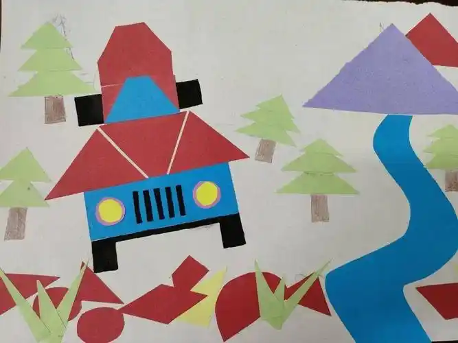 之美丨小学部数学教研组举行图形拼贴画创意活动_平面_知识面_过程