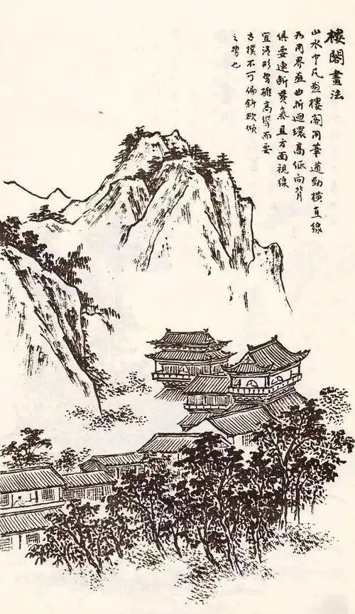 书画联盟丨房屋点景的画法|山水画|中国画|画谱|白描|笔法_网易订阅