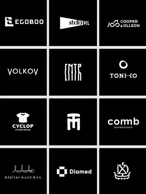收集了一组简洁英文logo设计一起来学习吧