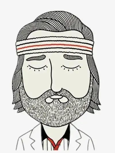 卡通大胡子简笔画