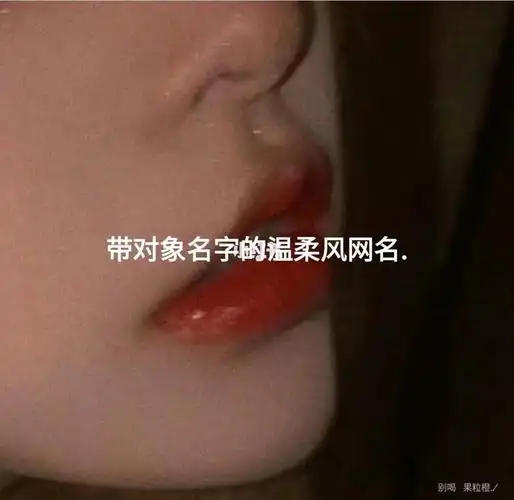 带对象名字的温柔网名