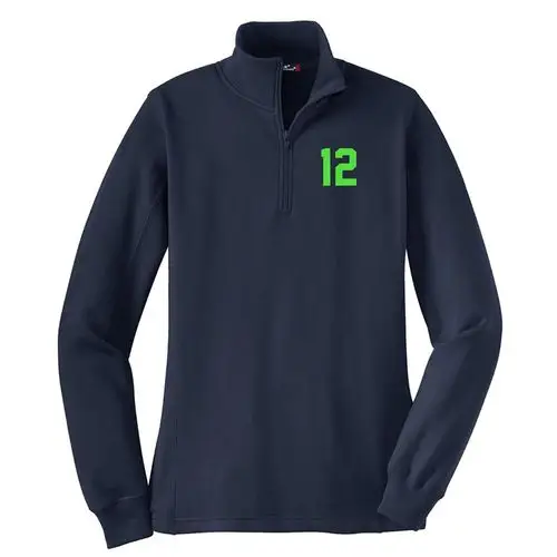 sport-tek 西雅图12女式1/4拉链运动衫 – *蓝