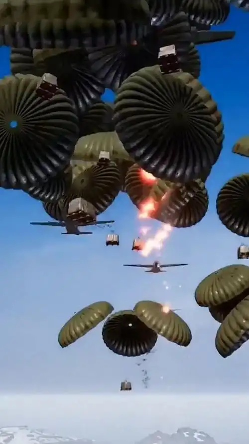 超级空投烟花秀,漂亮吗?