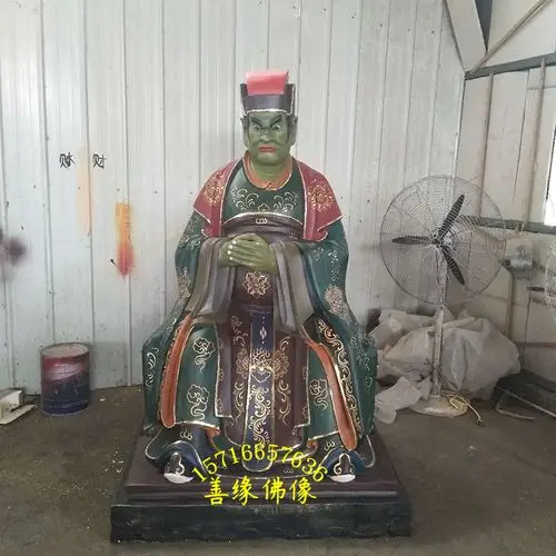 大力鬼王神像图片大全 独角鬼王彩绘神像善缘豫莲花佛像厂直销