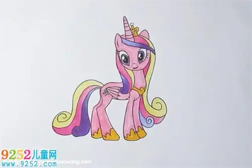 音韵公主怎么画小马宝莉简笔画