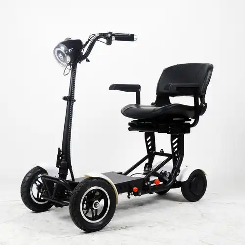 骏羚四轮折叠电动滑板车座椅款老人代步车休闲车低速锂电池代步车