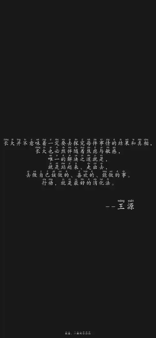 王源语录一片萤火整个星河都被你捕捉