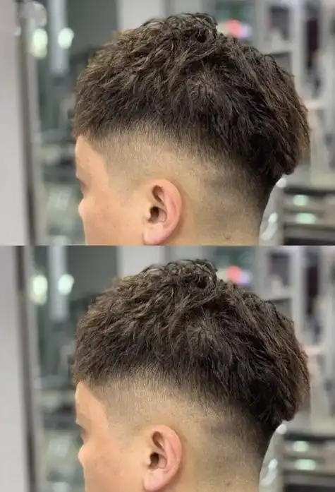 男生锡纸烫麦穗烫的区别打理潮男风韵的短发造型