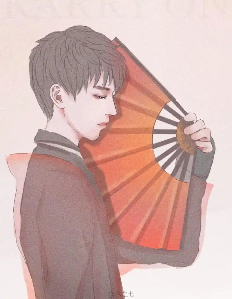 粉丝饭绘王俊凯  挡脸也无碍