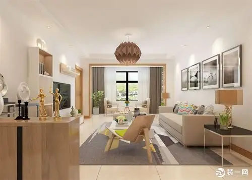 【上宸集团幸福家】132平简欧三室两厅两卫-家装效果图_装一网装修