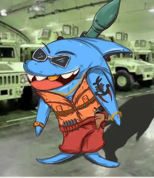 《恐怖分子—鲨鱼头领》#procreate绘画  #鲨鱼齿男孩  #原创