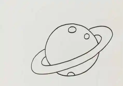 彩色带颜色星球简笔画怎么画 可爱涂色星球简笔画步骤画法