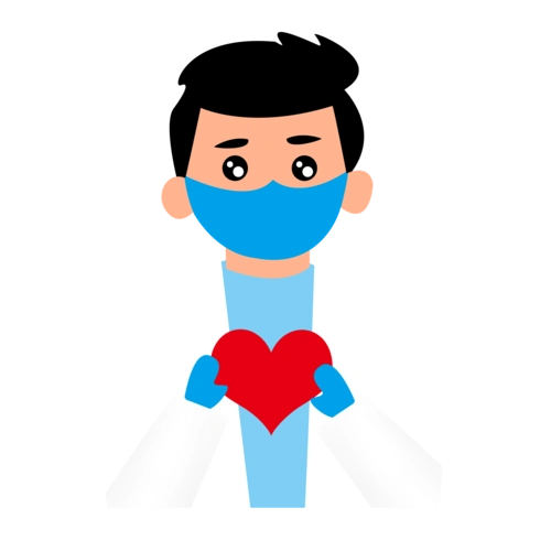 预防新型冠状病毒疫情医生戴口罩