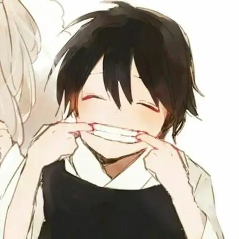 可爱脸红温柔呆萌卡哇伊二次元动漫情插画动漫二次元男生头像