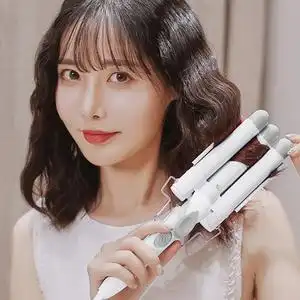 蛋蛋卷头卷发棒水波纹大波浪烫发棒化妆师专用短发电热夹懒人神器