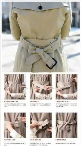 春天想穿好风衣先学会系个帅气的腰带