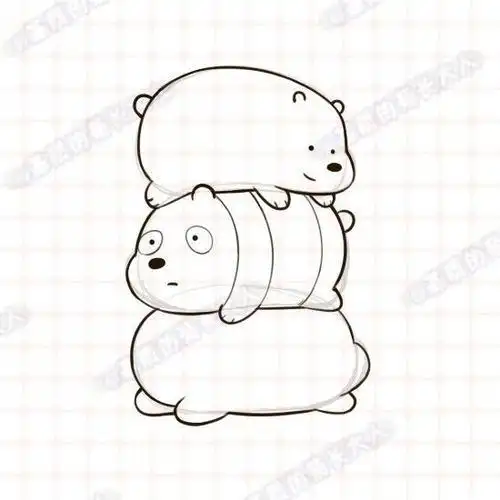 幼儿园简笔画三只熊