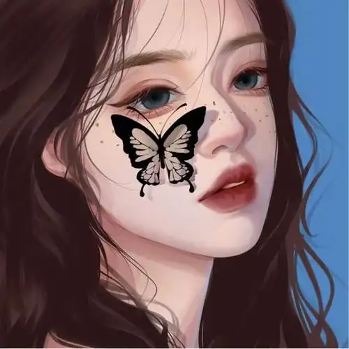 一组超仙超有气质的手绘女生头像