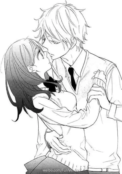 手绘动漫情侣 #素描# #治愈系