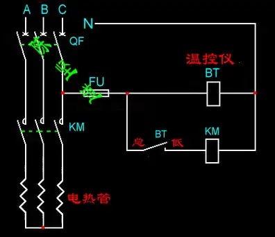 温度控制器接线图